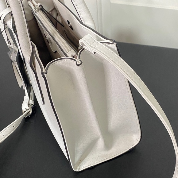 NWT Nine West Optic White Satchel Bag Purse Handbag - Picture 3 of 11